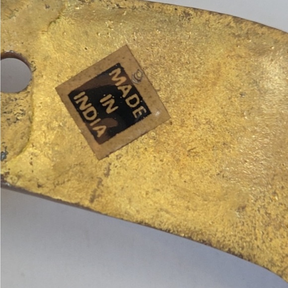 Set Of 4 Solid Brass Ribbon Bows Vintage 14 1/2” Frame Decorative Wall Decor - Picture 7 of 13